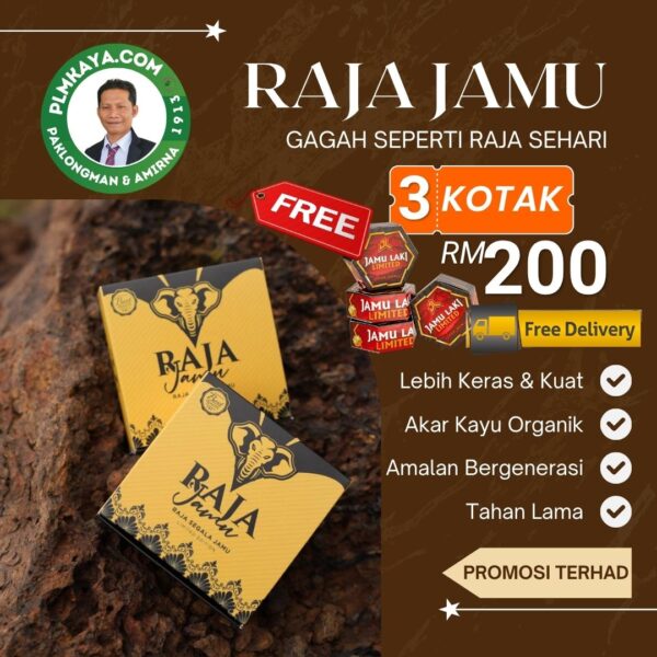 Raja Jamu 3 Kotak Rm200 Free Jamu Laki Free Pos